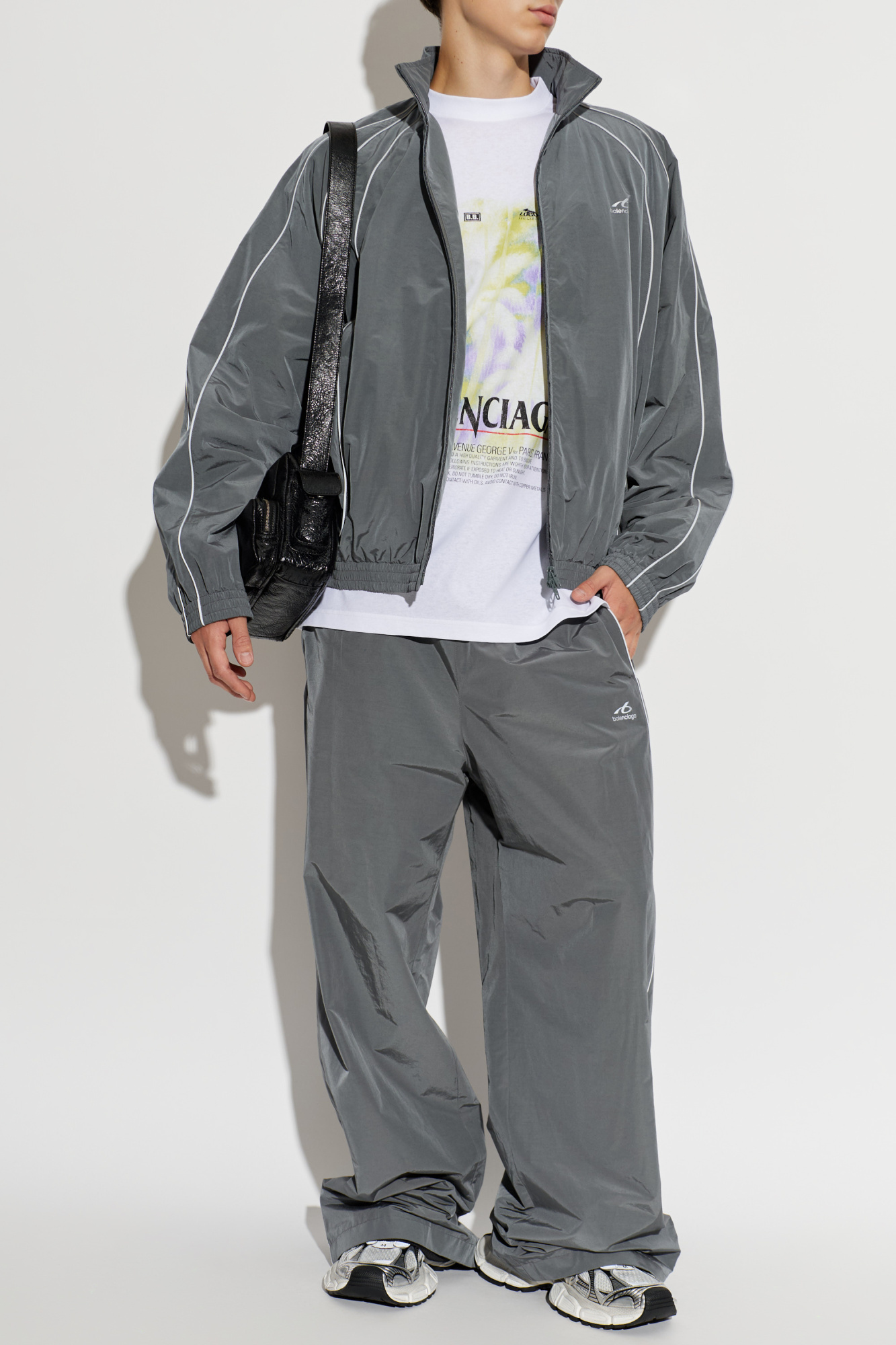 Grey Jacket with logo Balenciaga - Vitkac AS